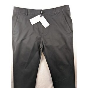 COS Mens 36x30 Organic Cotton Slim Fit Trouser Dress Pants Black‎ Career Casual